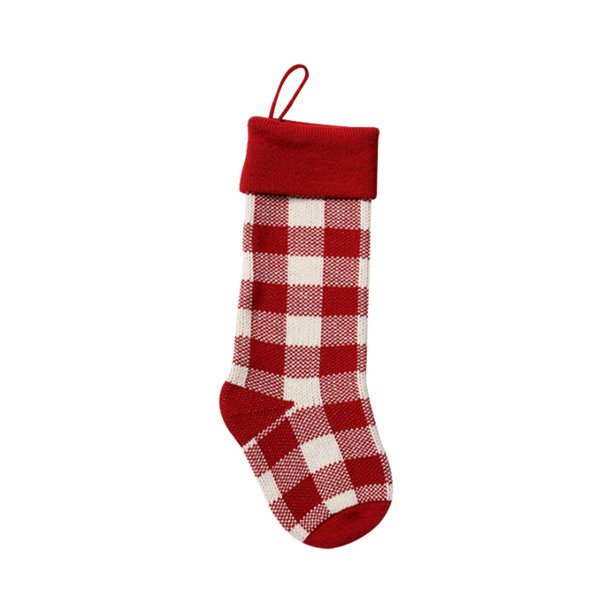Ganfancp Decoración de La Pared de Lana Bolsas de Regalo de Navidad Decoración de Navidad Colgante Tejer Bolsa de Caramelo Calcetines Celosía Liquidación Ventas Hoy Ofertas Prime 1* Calcetín