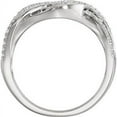 thumbnail image 2 of FB Jewels 14k White Gold 1/2 CTW Diamond Criss-Cross Ring Size 7, 2 of 2