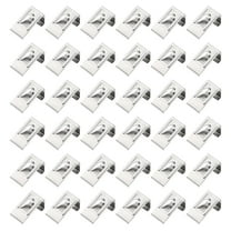 100Pcs Spring Turn Clip Hanger, Picture Frame Hangers Back Fasteners, Silver