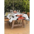 thumbnail image 4 of 60x120 Inch Outdoor Tablecloth with Umbrella Hole Zipper Rectangle Spring Summer Butterflies Rectangular Tablecloths Outside Waterproof Farmhouse Butterfly Patio Table Cloth Cover for Picnic Party, 4 of 8