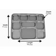thumbnail image 5 of 10 Compartment Silver Disposable Party Thali Plates by Poojabazar (100 Pack), 5 of 7