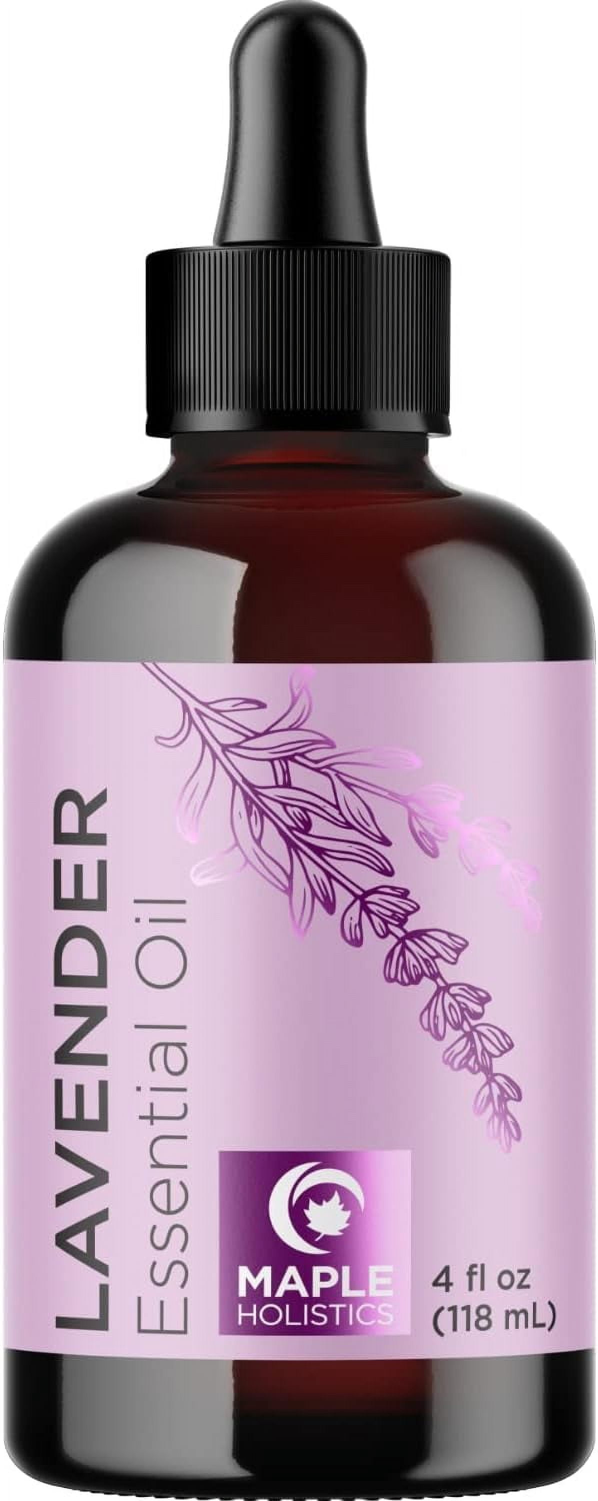 Lavender Essential Oil for Sleep Diffuser - Lavender Oil for Hair Skin and Body - Scented Oils for Aromatherapy with Pure Essential Oils for Candles Humidifier and Soap Making 4 fl oz