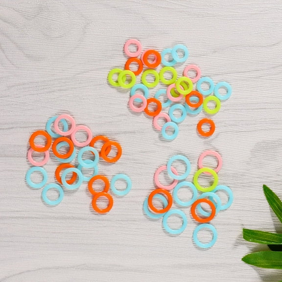 Raindrops 300Pcs Knitting Ring Stitch Markers Stitch Marker Assorted Color For Pattern Repeats