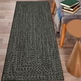 thumbnail image 2 of Haperlare Braided Print Runner Rugs for Hallway Washable Non Slip Entryway Laundry Runner Rug,Indoor Floor Rugs,2'x6' Solid Dark Grey, 2 of 7