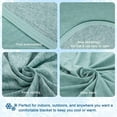 thumbnail image 6 of CHOSHOME Cooling Blanket for Hot Sleepers Q-Max >0.5 Lightweight Summer Cold Thin Blankets for Sleeping, Hot Flashes Night Sweats, Soft Blanket (King Size 90"x 108") Green, 6 of 7