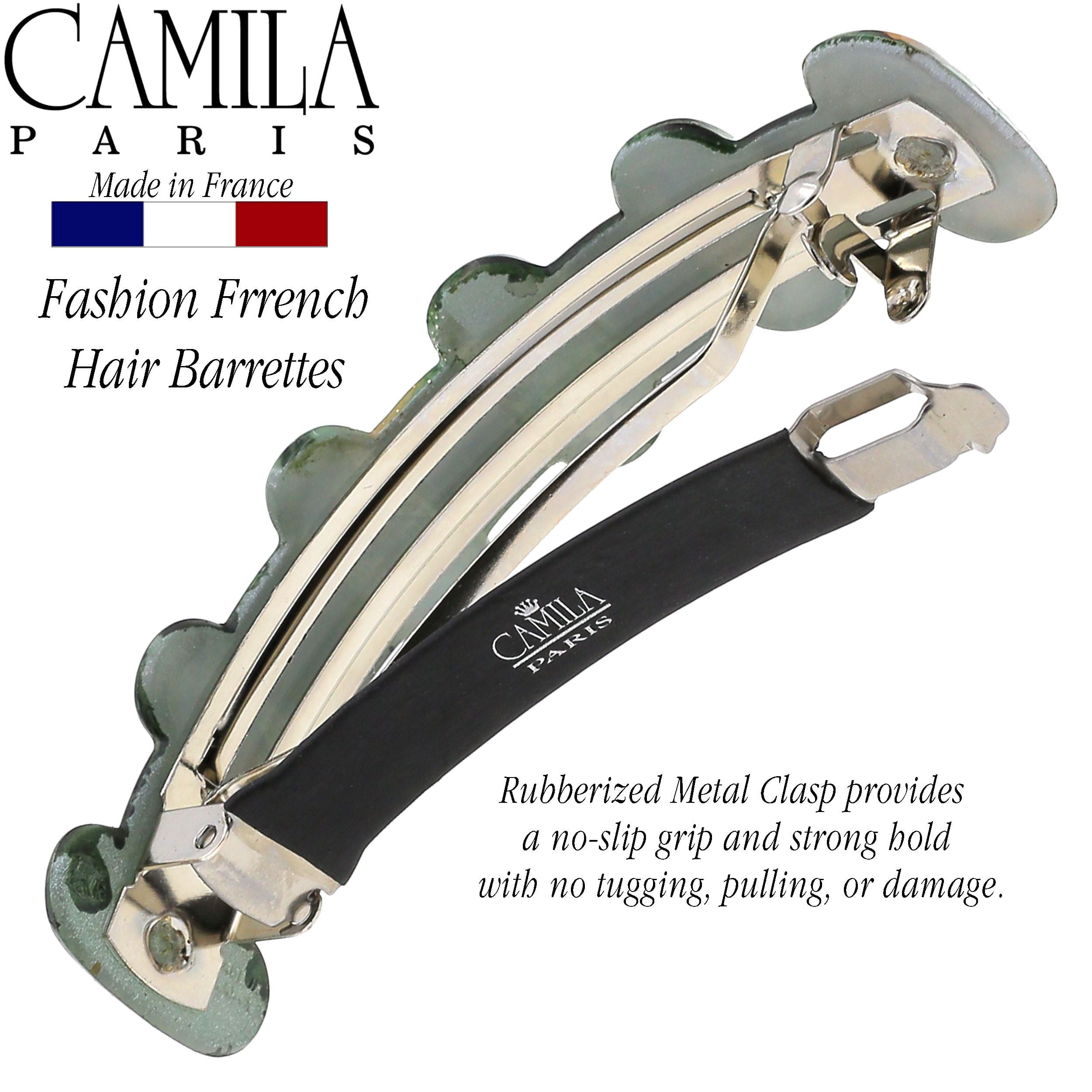 Camila Paris CP3305 French Hair Barrette Clip for Girls for Thick Curly Wavy Long Hair, Strong Hold Grip Hair Clips for Women, Automatic, No Slip Durable Styling Girls Hair Accessories, Made in France