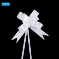thumbnail image 3 of Unique Bargains 8' Pull Bows Gift Wrapping Pull Bow Rose Pattern Baskets Present Bows Knot Ribbon White 300 Pcs, 3 of 6