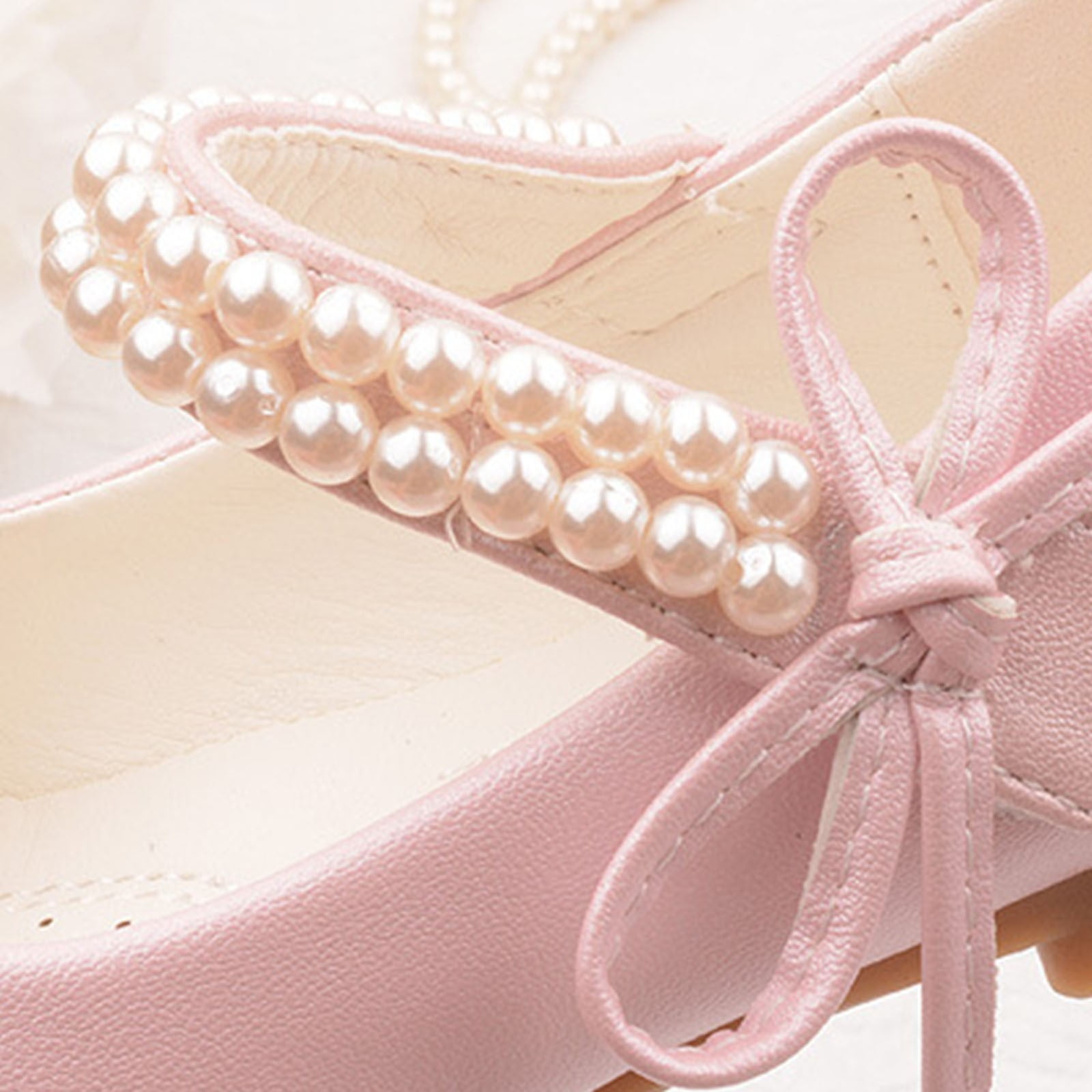 NOKIO Children'S Mary Jane Flats Girls' Princess Sandals Kids Mary Jane Ballet Flats Girls Single Shoes Kids Open Toe Ankle Strap Dress Shoes Wedding Party Sandals For Toddler Kids Shoes
