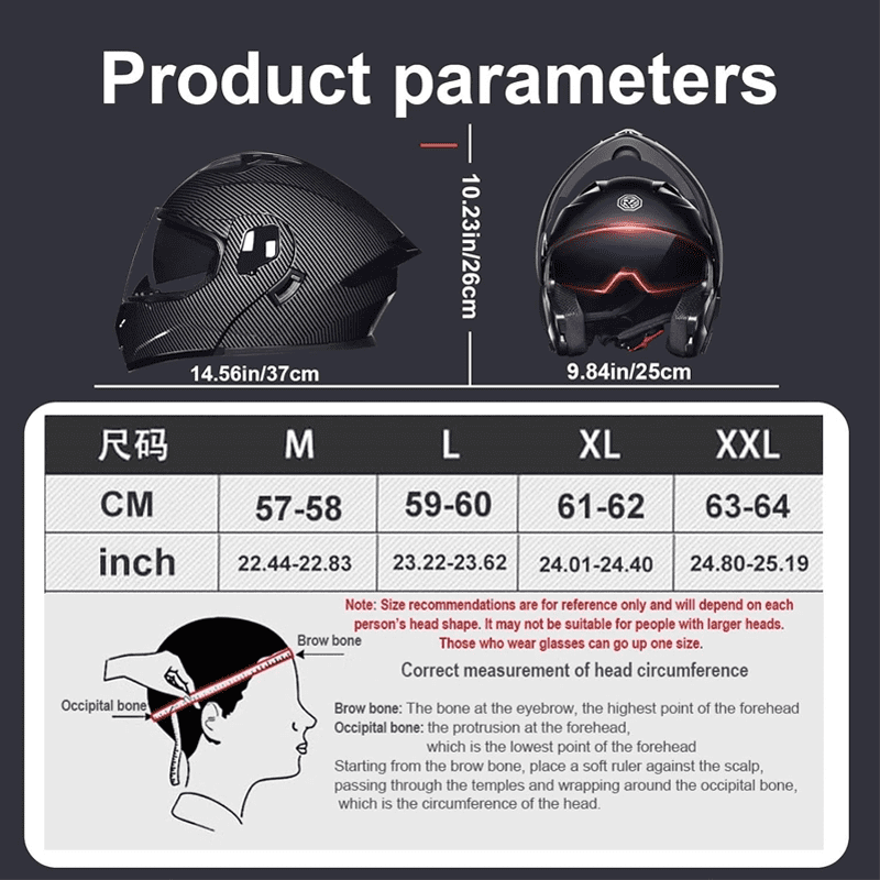 DOCRELD Bluetooth Modular Motorcycle Helmet,Motorcycle Helmet,DOT Approved,Dual Visor Full Face Flip up Integrated Motorcycle Helmets,Built-in Dual Speaker Microphone,Waterproof Adults Men Women
