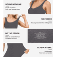 thumbnail image 3 of ANLIQI Womens Summer Bamboo Rayon Tank Tops Adjustable Spaghetti Strap Camisoles Breathable Undershirts 3 Pack(3F, L), 3 of 7