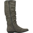thumbnail image 2 of Women's Cliffs by White Mountain Francie Knee High Boot Charcoal Sueded Smooth 6 W, 2 of 6