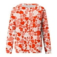 thumbnail image 4 of Chemises à Manches Longues pour Femmes de la Saint-Valentin, Décontractées, Surdimensionnées, Col Rond, Imprimées, Légères, Vêtements d'Automne, 4 of 4