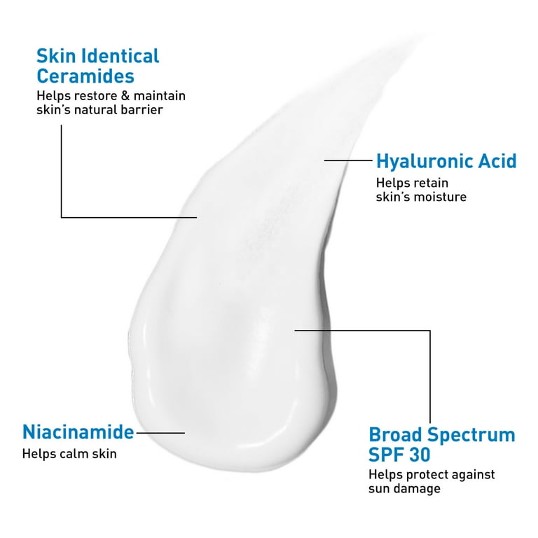 CeraVe, AM Face Moisturizer with SPF 30, 3 oz, 2 pack - Walmart.com