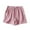 Pinks, variant on Women Faux Linen Shorts 3" Loose Elastic Waist Drawstring Shorts Summer Casual Workout Bottoms