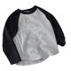 thumbnail image 2 of Camisa de manga larga para niños Camisa de manga larga para niños con costuras en bloques de color suave y cómoda Gris 130, 2 of 5
