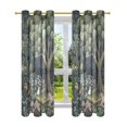 thumbnail image 7 of Yayeee Window Curtains Light Filtering 63"x52" Grommet Panel Pair Home Living Room Decor, Green Forest Scene, 7 of 7