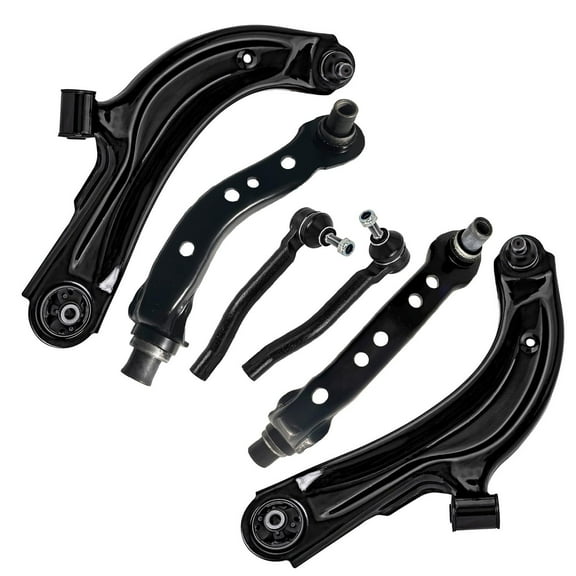 Detroit Axle - Front Upper & Lower Control Arms w/Ball Joints   Outer Tie Rod Ends Replacement for 2013-2019 Nissan NV200 Sentra - 6pc Set