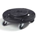 thumbnail image 1 of Carlisle Flo-Pac Round Container Dolly, Black, 1 of 1