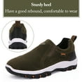 thumbnail image 4 of Mens Hiking Shoes Laceless Suede Breathable Slip Resistant Boots Lightweight Sneakers for Outdoor Activity Hiking Walking, 4 of 7