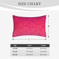 thumbnail image 4 of Sikiie Light Purple Glitter Print Plush Pillow Cover, Wrinkle-proof and Stain-resistant Pillow Protector without Pillow Core, Home Decoration-14"x20", 4 of 6