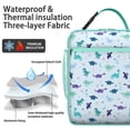 thumbnail image 4 of Dinosaur Thermal Lunch Box – Reusable Waterproof Cooler Lunch Bag for Office, Outdoor, Travel – Portable Insulated Meal Tote, 4 of 6