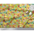 thumbnail image 3 of Soimoi Cotton Cambric Fabric Triangle Geometric Print Fabric by The Yard 42 Inch Wide, 3 of 3