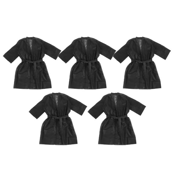 Hemoton 5pcs Disposable Spa Robes Salon Wraps Robe Spa Wraps Body Gown Women Robes For Sweat Steaming Salon