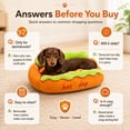 thumbnail image 4 of Hot Dog Dog Bed, 2026 New Hot Dog Bed for Dachshund Soft Hotdog Bun Pet Bed with Removable Washable Mat, Non Slip Indoor Lounge Cushion, Plush Small Dog Bed for Small Dogs Cats Puppy Kitten, 4 of 7