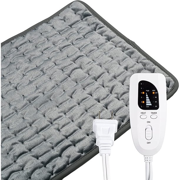 Large Electric Heating Pad for Back Pain & Cramps FastHeating, 12