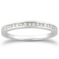 thumbnail image 1 of 14k White GoldPrincess Diamond Wedding Ring Band Width 2.4 mm SZ 4.5, 1 of 3