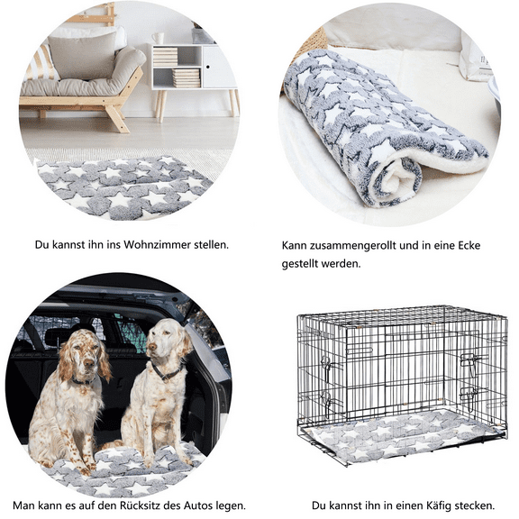 Cat Self-Warming Pad, Self-Heating Cat Bed, Extra Warm Thermal Pet Pad Washable Pet Crate Mat Anti-Slip Kennel for Indoor Outdoor Pets,20 x 27 Inches