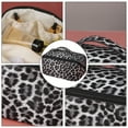 thumbnail image 3 of Bolsa de viaje cosmética para mujer, bolsa de cosméticos de gran capacidad con estampado de leopardo, abre bolsas de maquillaje planas, 3 of 5