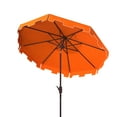thumbnail image 3 of SAFAVIEH Zimmerman 11' Market Crank Round Patio Umbrella, Orange, 3 of 5