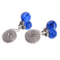 thumbnail image 5 of 2PCS White Pull Chains Crystal Glass Ice Cracked Ball Pull Chain for Ceiling Fan Light Decoration 50cm Extension Chain, 5 of 8