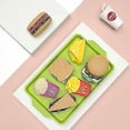 thumbnail image 3 of Set de juguetes para gatos, desmontable, con simulación de hamburguesas fritas, 3 of 3