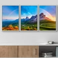thumbnail image 2 of wall26 Framed Canvas Print Wall Art Set Vibrant Rainbow Mountain Range Valley Nature Wilderness Photography Realism Decorative Landscape Colorful for Living Room, Bedroom, Office - 24"x36"x, 2 of 5