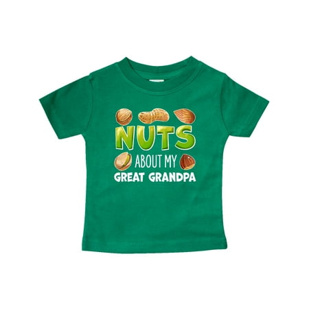 

Inktastic Nuts About My Great Grandpa Peanut Almond Pistachio Gift Baby Boy or Baby Girl T-Shirt