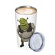 thumbnail image 3 of Vaso Shrek de 20 oz, taza de viaje para automóvil con aislamiento al vacío de acero inoxidable, taza con pajita para bebidas calientes, té helado, café, 3 of 8