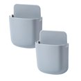 thumbnail image 1 of Oleegame 2PC Spoon And Lid Rest Wall-mounted Storage Box Storage Rack Remote Control Panel Storage Box Gray, 1 of 2