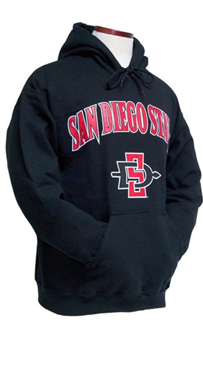San Diego State Aztecs Adult Arch and Logo Hooded Sweatshirt - Black ...