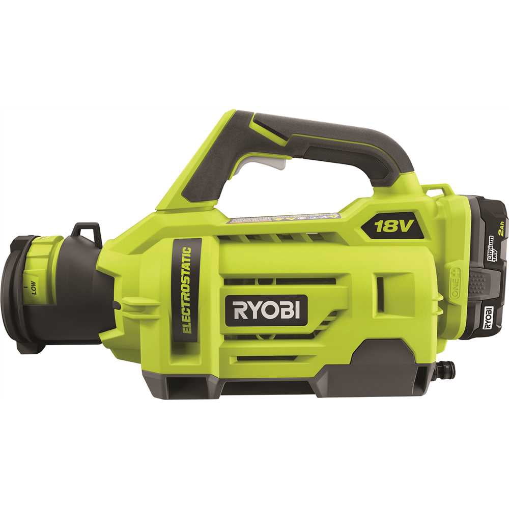 Ryobi P2870 18V 1 gal Lithium-Ion Cordless Electrostatic Sprayer with Battery & Charger