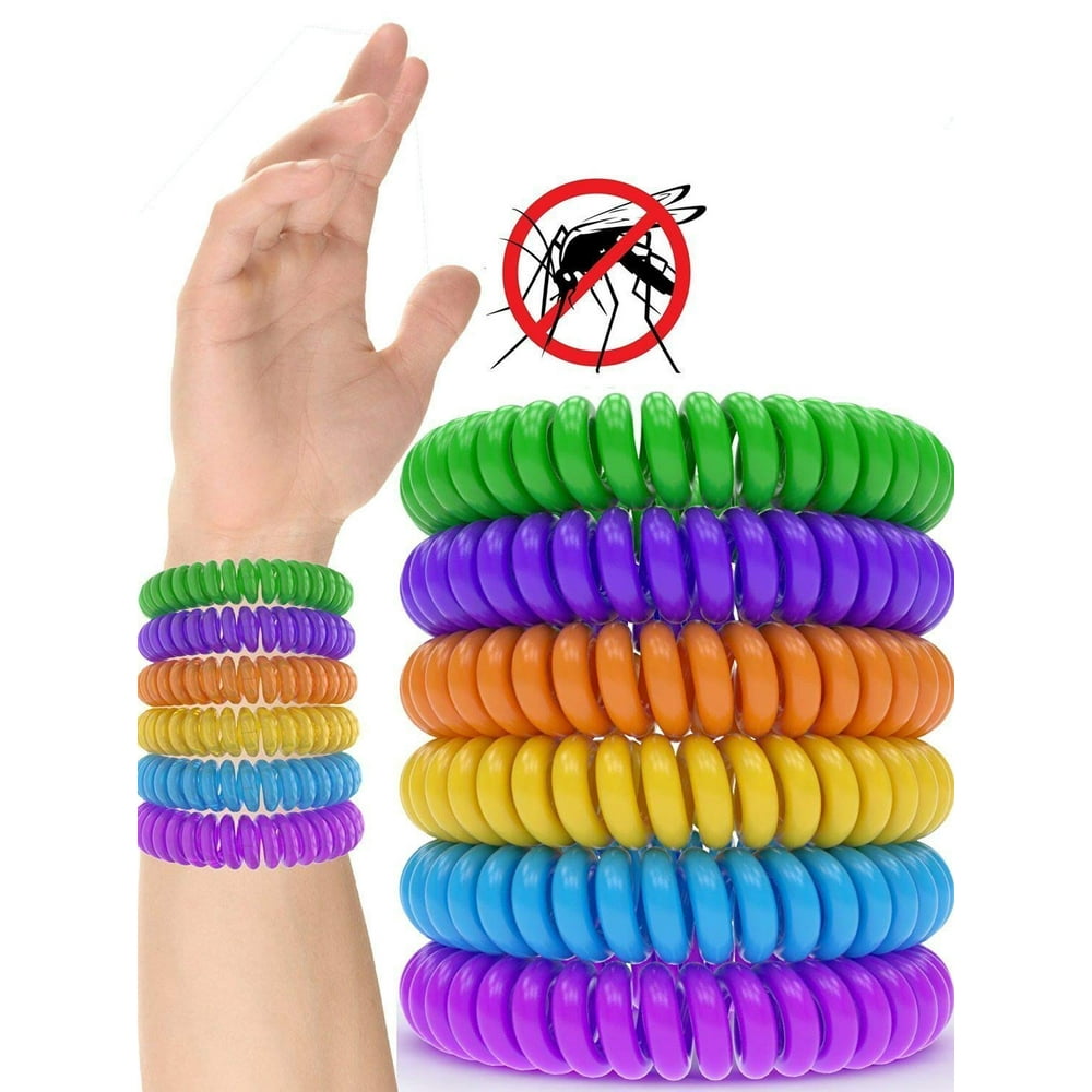12 Pack Natural Anti Mosquito Insect & Bug Repellent Bracelet Band