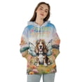 thumbnail image 4 of Welcome Spring Fairy Basset Hound in Flower Meadow All Over Print 3D Hoodie Unisex Merch Hoodies Bassets Dog Breed Lovers Gifts Idea - 13002, 4 of 6