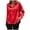 Red 01, variant on Maplenight Women's Long Sleeve Button Down Shirts Lapel Casual Dressy Tops Fashion Relaxed Fit Clothes for Ladies