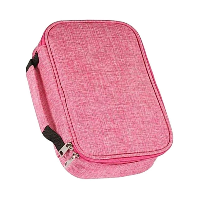 Matsuzay Estuche para lápices versátil con 72 ranuras para bolígrafos y marcadores Estuche para lápices multifuncional con 72 ranuras pinturas Rosa