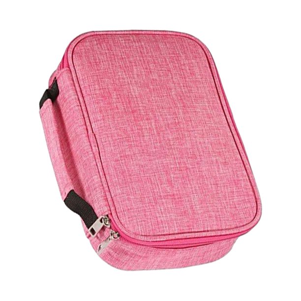 Matsuzay Estuche para lápices versátil con 72 ranuras para bolígrafos y marcadores Estuche para lápices multifuncional con 72 ranuras pinturas Rosa