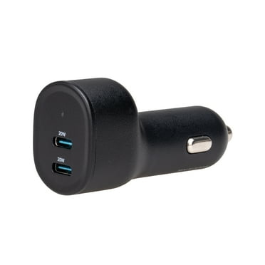 Onn. 40W Car Charger Black