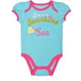 thumbnail image 4 of Disney Baby Girls' The Little Mermaid Ariel Bodysuit Pack of 3, 4 of 7