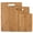 Brown, variant on Freshware 3-Piece Bamboo Cutting Board Set, Reversible Kitchen Prep Boards