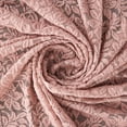 thumbnail image 2 of Zelouf Londyn Stretch Lace W/glitter  , Sewing, DIY, Crafts Fabric by the Yard, Blossom/rosegold, 20 Yard, 2 of 3